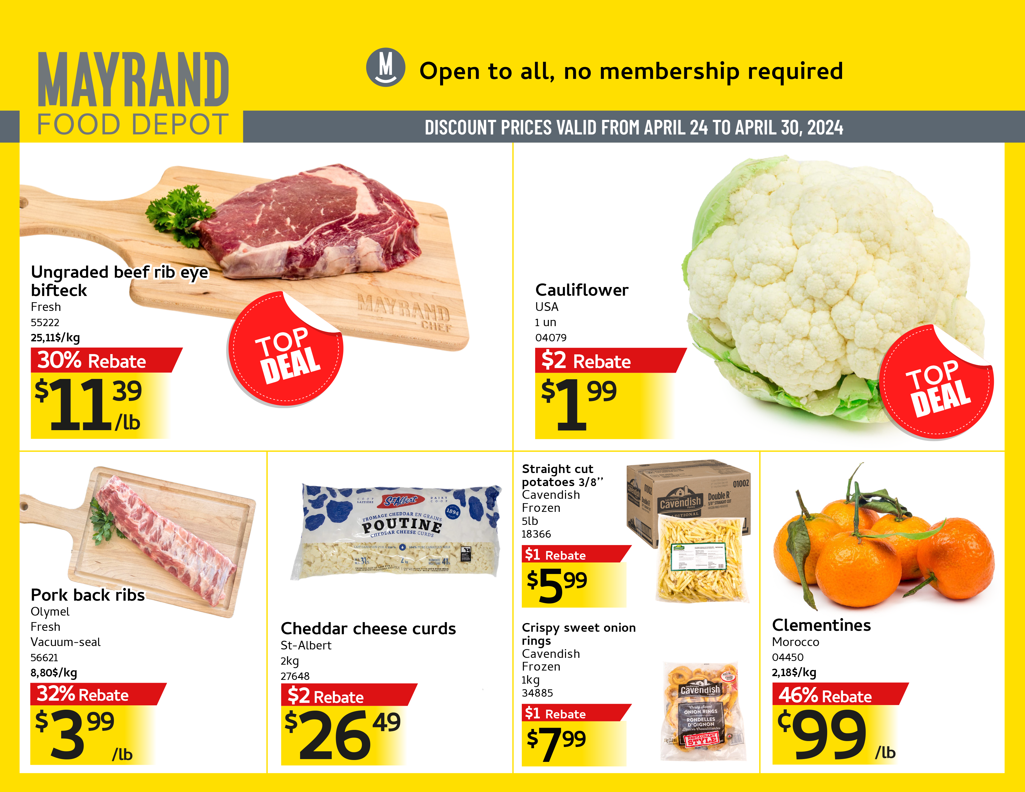 Weekly Special Prices | Mayrand Food Depot