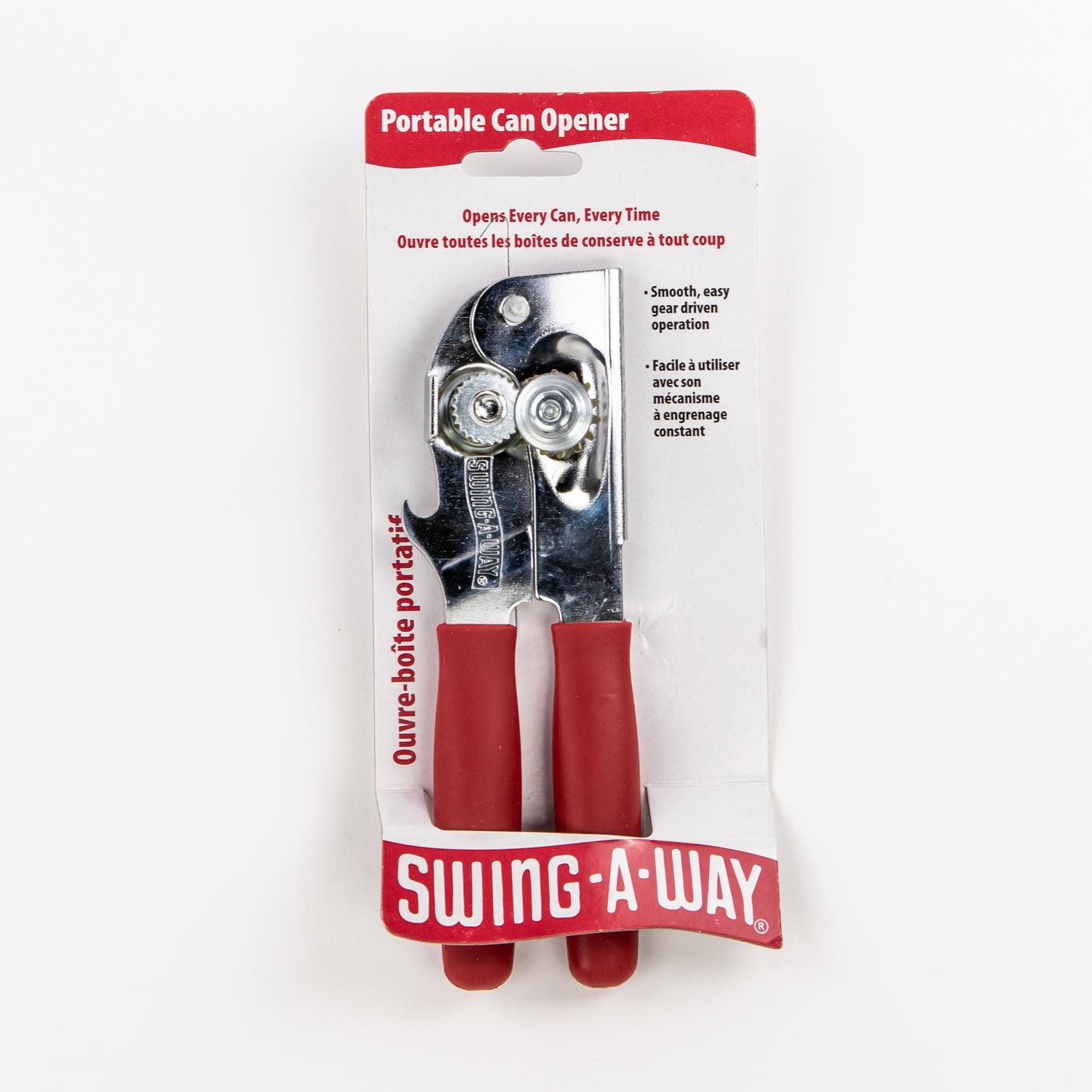 Swing Away Can Opener - Can opener and glass jar