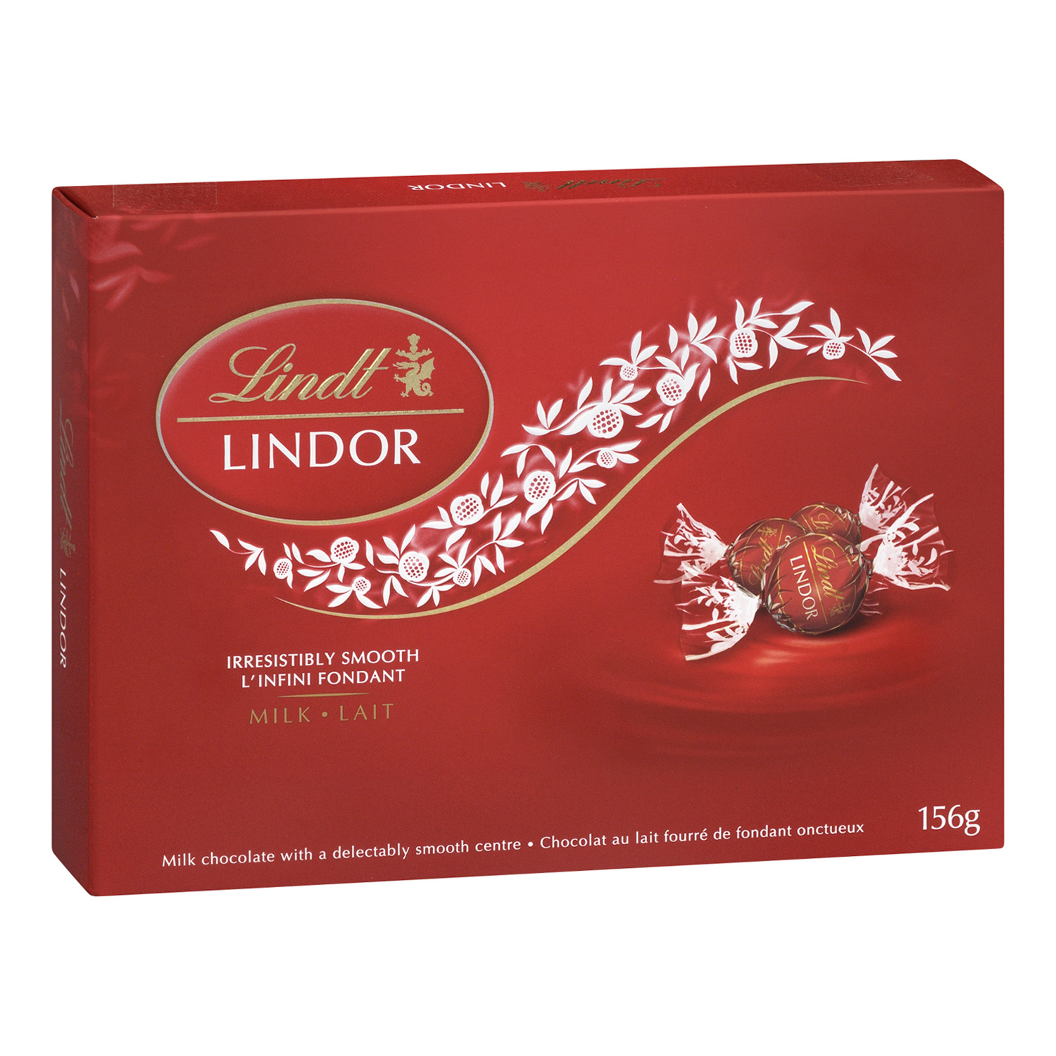 Chocolat au lait Lindor boîte 156 g - Chocolat