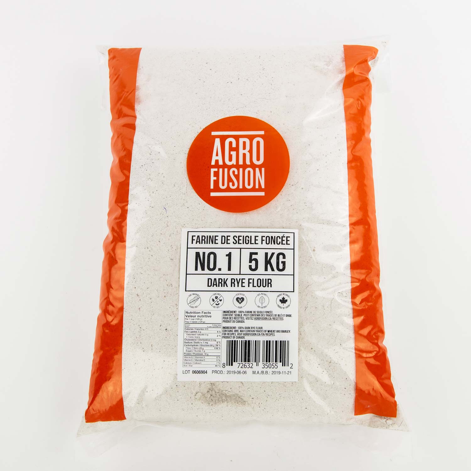 Farine de seigle foncée 5 kg - Farine de spécialité