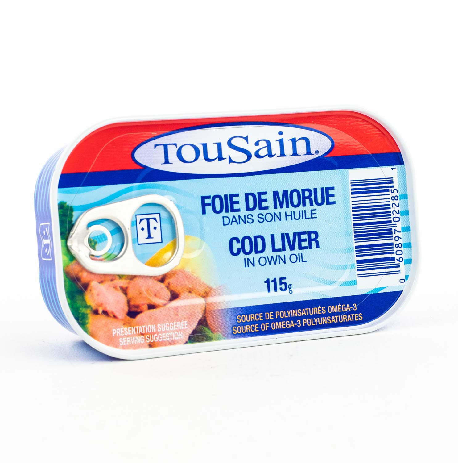 Foie de morue dans son huile 115 g - Poisson en conserve