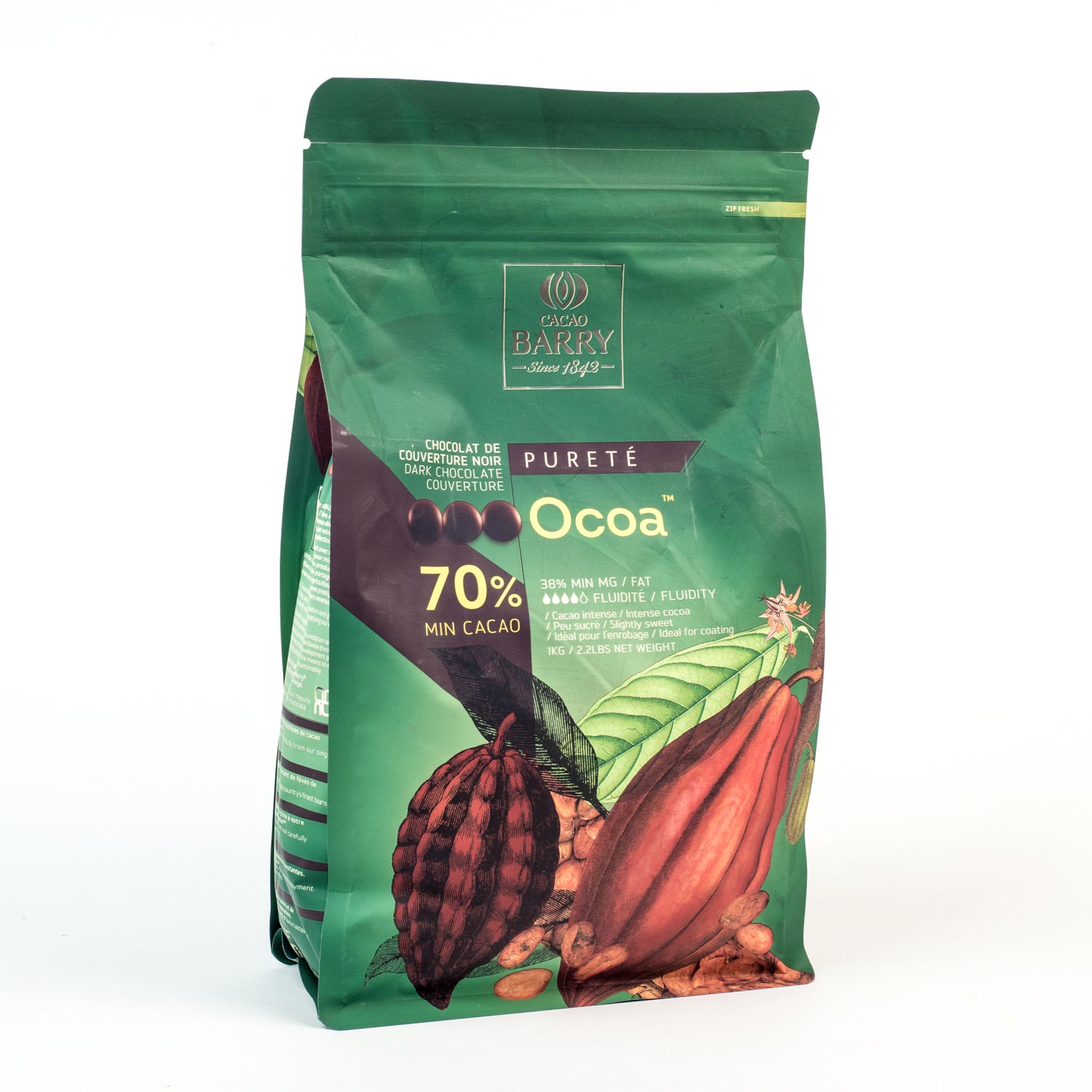 Grains de café-chocolat par 1 kg - Cacao Barry