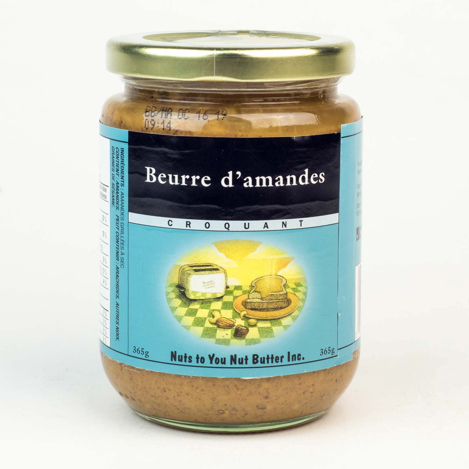 Beurre d'amande croquant 365 g - Tartinade