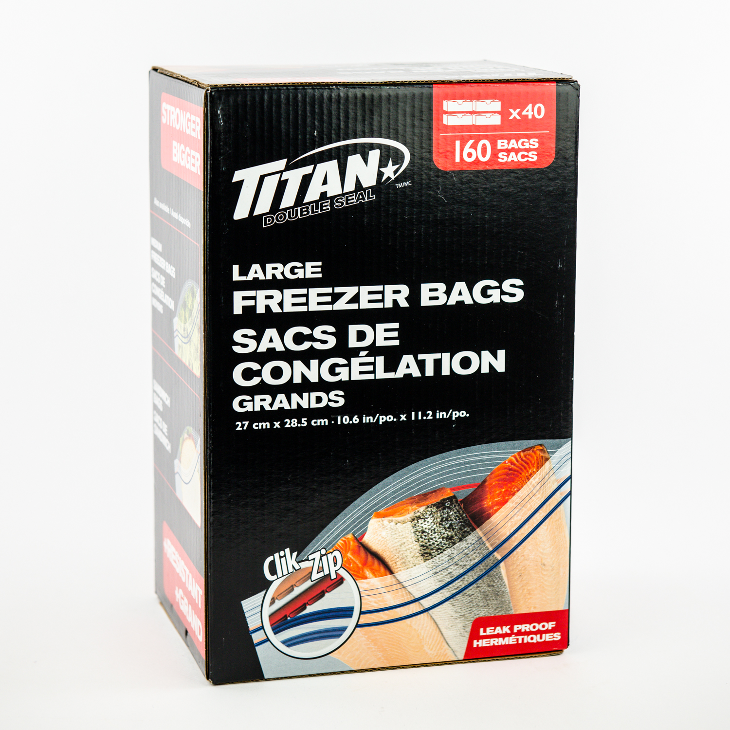 Plastic Freezer Bag 10.6 x11.2 x160 Resealable bag Mayrand