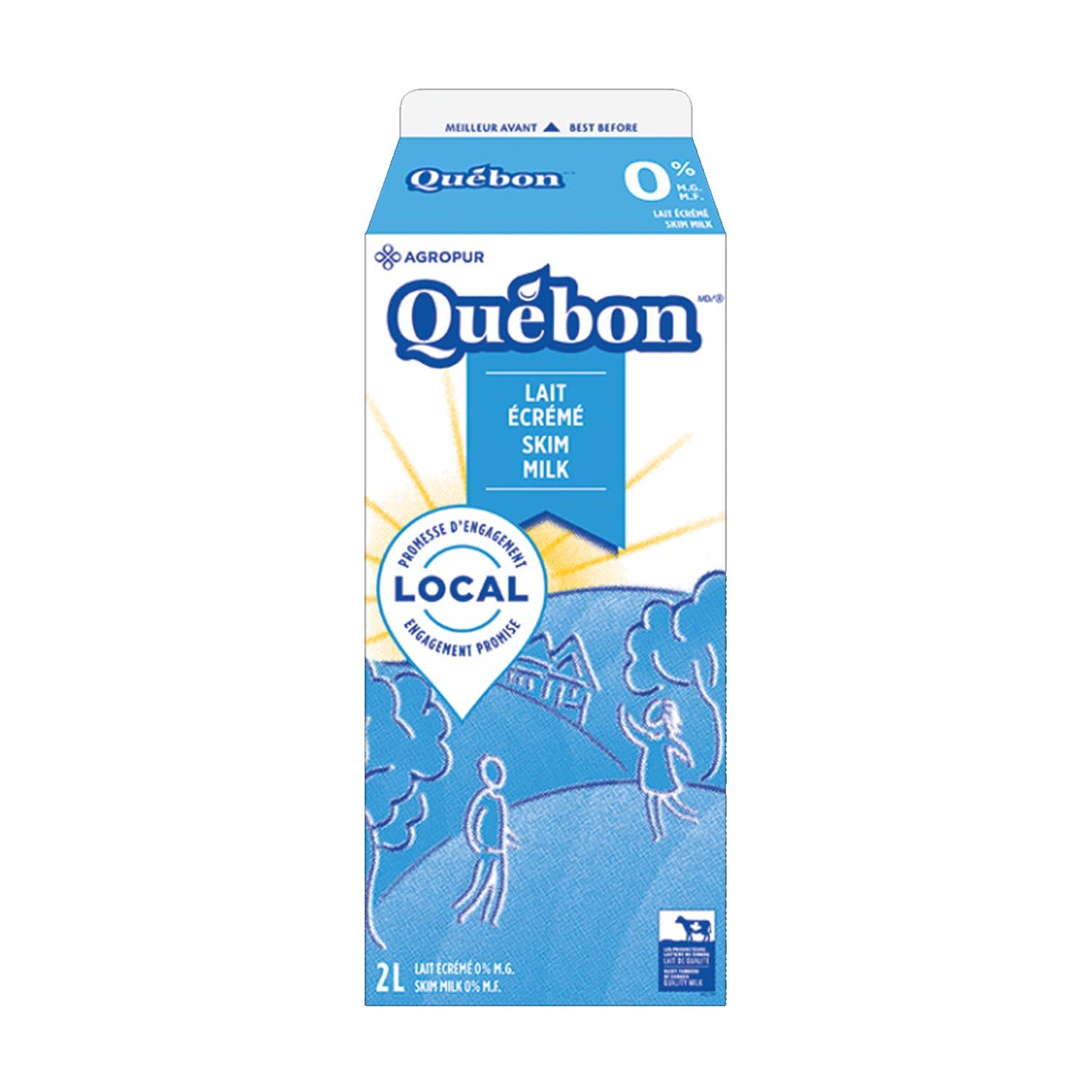 Skim Milk 0% 2 L - Milk | Mayrand