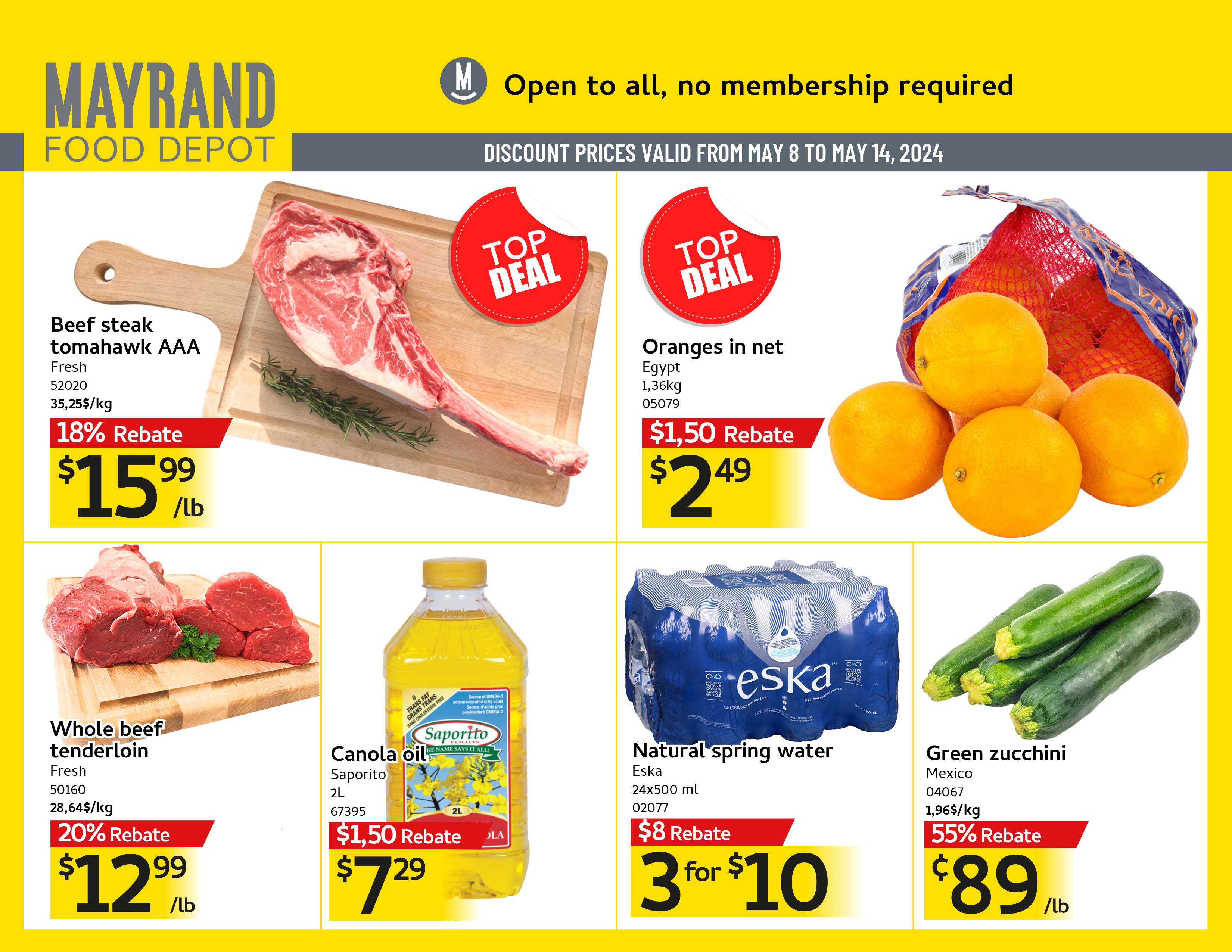 Weekly Special Prices | Mayrand Food Depot
