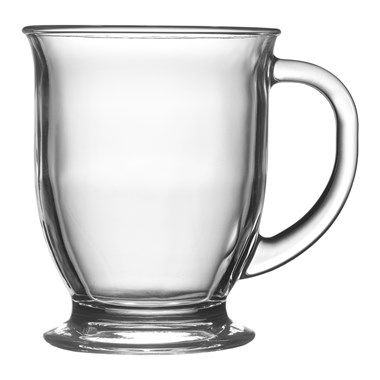 Tasse en verre 10 oz / 295 ml - Tasse à café et soucoupe