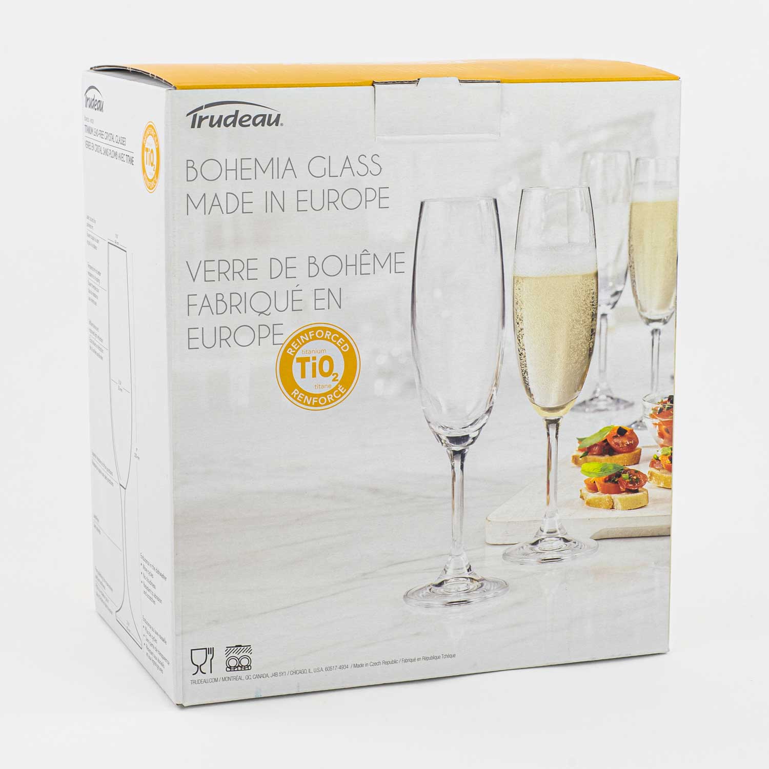 6 champagne flutes