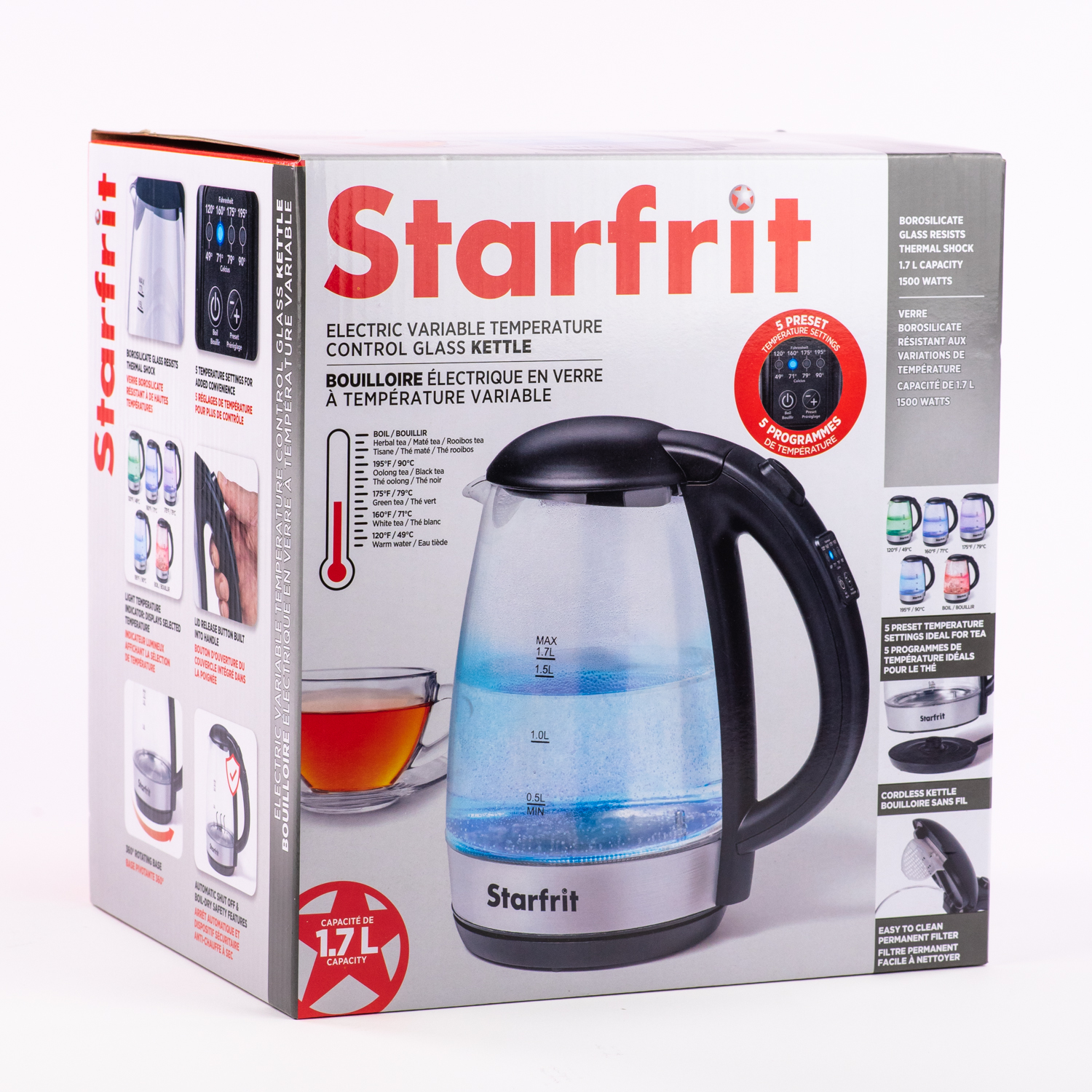 Kettle deals adjustable temperature