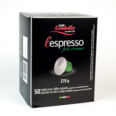 Crème capsules compatibles Nespresso x50 - Café en capsule