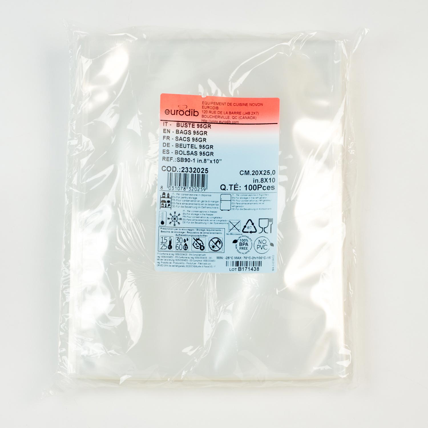 Vaccum bags smoth 8x10 - Other | Mayrand