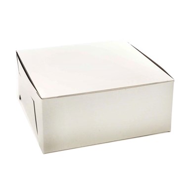 Boîte gâteau carton blanc 6,5''x6,5''x3,5'' x250 - Boîte à gâteau