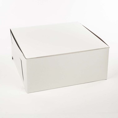 Boîte gâteau carton blanc 9x9x4 x200 - Boîte à gâteau