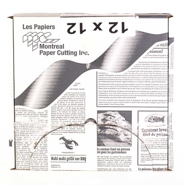 Newspaper Printed Wax Paper Sheet 12x12 x1000 - Wax paper