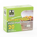 Petit sac compostable de cuisine x10 - Sac à ordure et poubelle