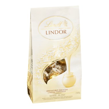 Chocolat blanc Lindor sachet 150 g - Chocolat