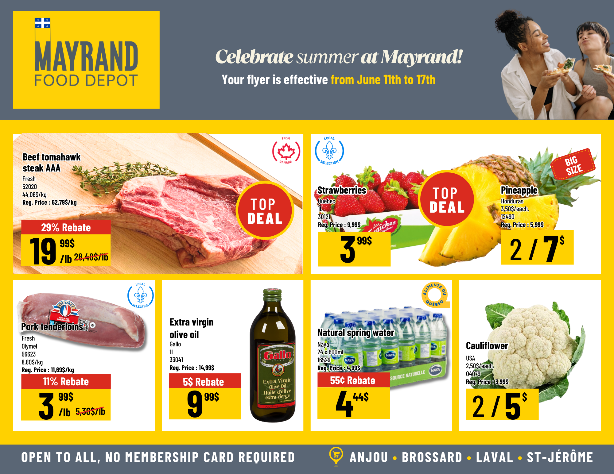 Weekly Special Prices | Mayrand Food Depot
