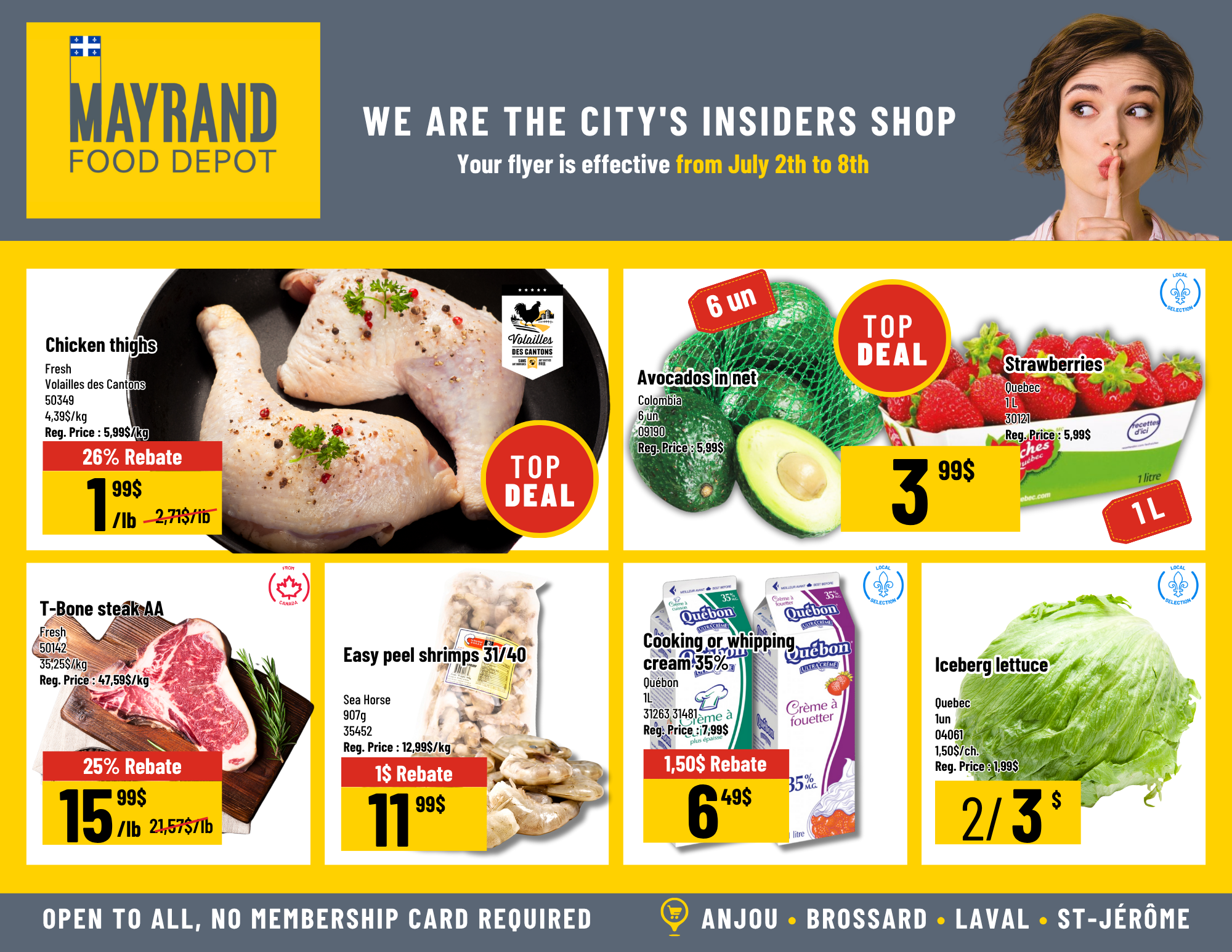 Weekly Special Prices | Mayrand Food Depot