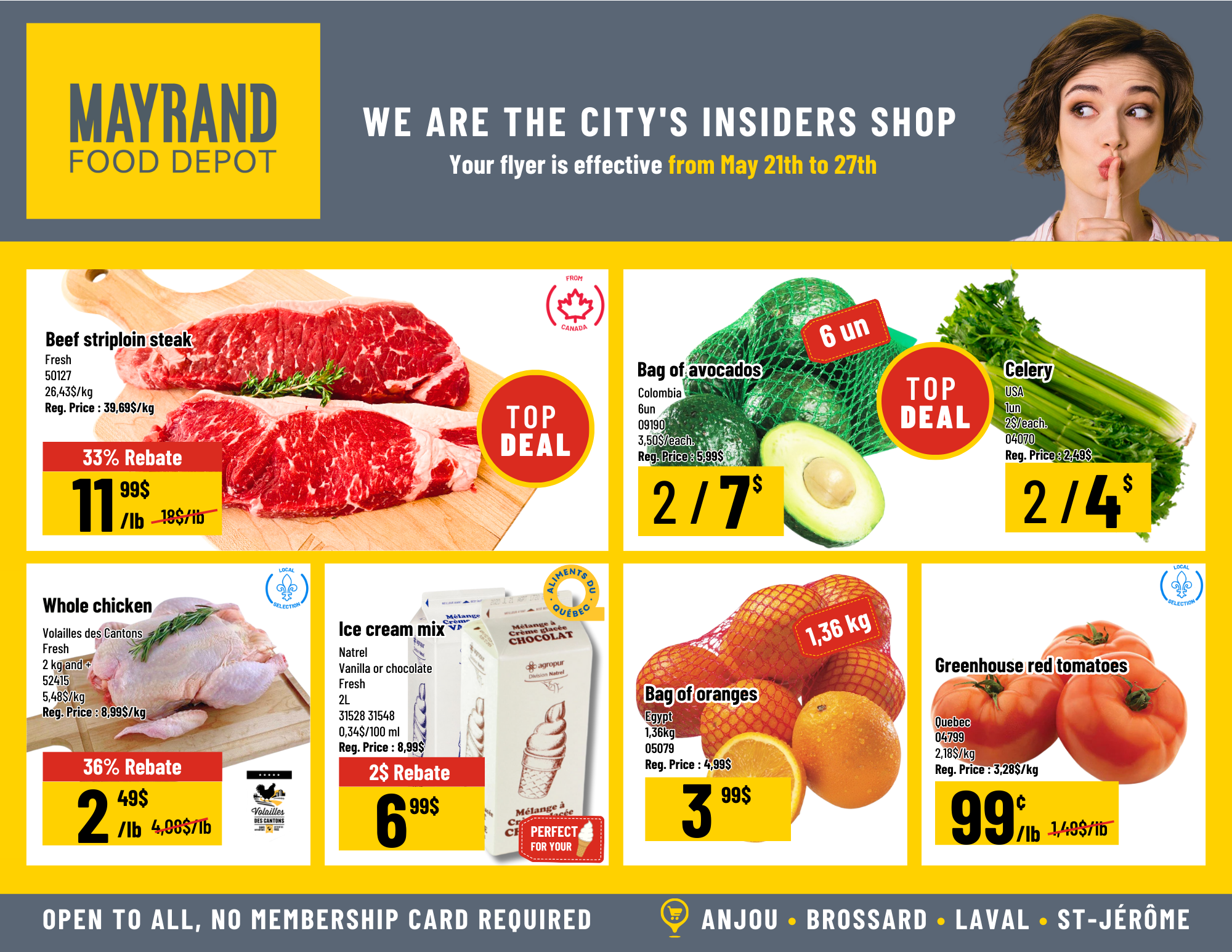 Weekly Special Prices | Mayrand Food Depot