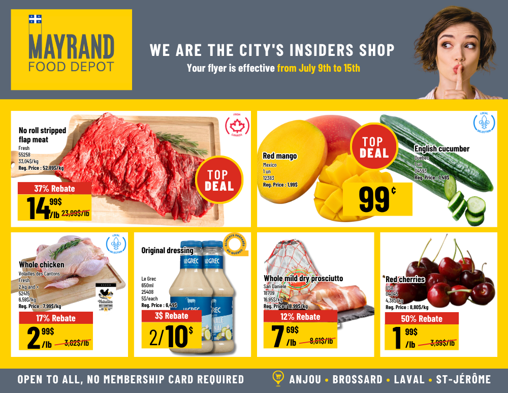 Weekly Special Prices | Mayrand Food Depot