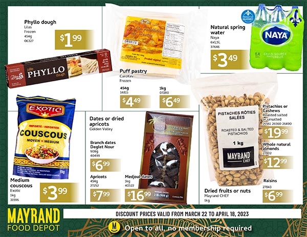 Ramadan Selection | Mayrand Food Depot